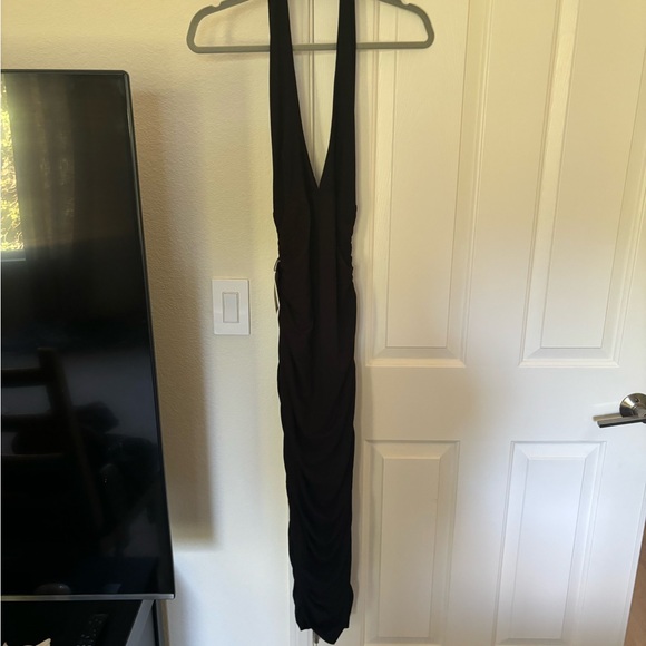 NWT BumpSuit Ruched Halter Evening Dress - Picture 4 of 5